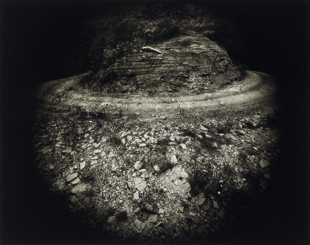 EMMET GOWIN (1941- ) Road in Italy and Earth Bank in Virginia.